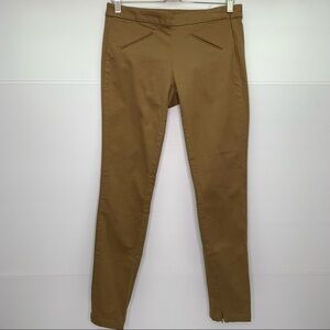 Gap Khakis Pants Size 4 Super Skinny Flat Front Zipper Leg Brown Stretch NWT